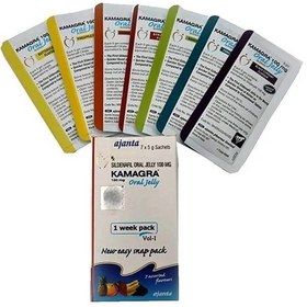 تصویر ژل خوراکی کاماگرا میوه ای مخصوص آقایان ۷ عددی Kamagra Oral Gel For Men 7 Pcs