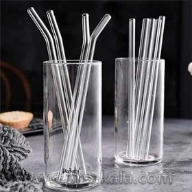 تصویر نی شربت پیرکس 6 عددی 