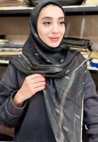 تصویر روسری گندم - خاکستری 