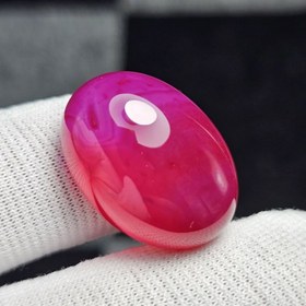 تصویر نگین سنگ عقیق سرخابی معدنی کد 32405 