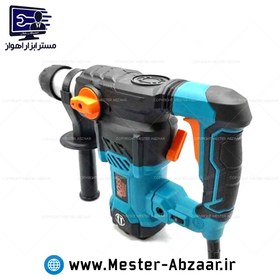 تصویر تخریب 7 کیلو سه کاره 1500 وات باس اصلی جدید بتن کن دریل مدل 1500w BOSS ROTARY HAMMER 