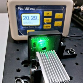 تصویر ماژول لیزر دیودی نقطه‌ای 520 نانومتر 20 میلی‌وات ساخت مجموعه همدوس 