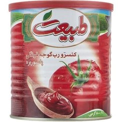 تصویر کنسرو رب گوجه فرنگی طبیعت مقدار 800 گرم - 4 عددی انواع رب 800 گرم آسان بازشو - طبیعت