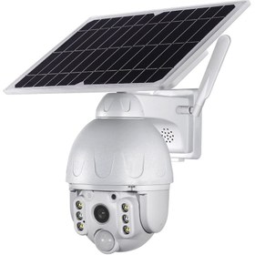 تصویر دوربین خورشیدی مداربسته تحت شبکه سیم کارتی 4G LTE هونک Honec مدل HN-S558-4G Honec 4G Solar PTZ Camera