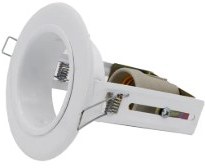 تصویر قاب هالوژن سیلندری سفید 