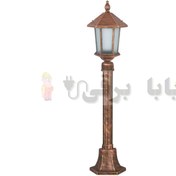 تصویر چراغ چمنی حیاطی و پارکی تکشیدفام مدل ویکتوریا کد 9177-7510B 