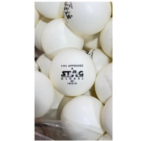 تصویر توپ یک ستاره استگ Stag Table Tennis Ball 1 Star