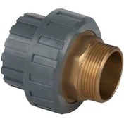 تصویر مهره ماسوره یکسر مغزی برنجی 