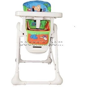 تصویر صندلی غذای کودک طرح پاندا دخترک زویه Zooye Baby dining chair code:ZH32x/2