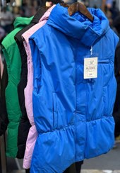 تصویر پافر زنانه وارداتی تک زیپ کلاهدار 