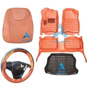 تصویر سِت کامل mvm 315 at روکش صندلی 315 At چرم و کفی ها رنگ مارون 