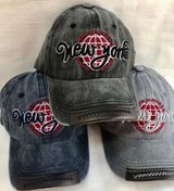 تصویر کلاه بیسبالی سنگشور طرح گلدوزی نیویورک 