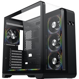 تصویر کیس کامپیوتر تسکو GC4515 Odin ARGB Mid Tower مشکی TSCO GC4515 Odin ARGB Mid Tower Black Computer Case