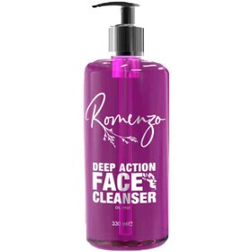 تصویر ژل شستشو صورت رومنزو مدل Deep Action حجم 330 میلی لیتر Romenzo Deep Action Cleanser 330ml