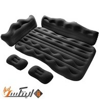 تصویر تشک داخل ماشین مجهز لاکچری car air bed مشکی luxury car air bed A084