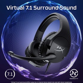 تصویر هدست گیمینگ هایپر ایکس Cloud Stinger S HyperX Cloud Stinger S 7.1 Wired Gaming Headset