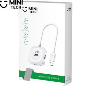 تصویر هاب USB3.0 مینی تک 4 پورت مدل M-344 