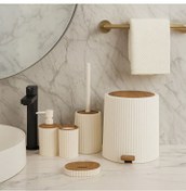 تصویر جا مایع دستشویی سرویس بهداشتی ۵ تکه مدل Bath Coliseum - سفید انگلیش هوم 