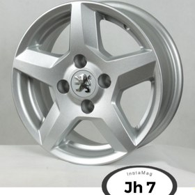 تصویر رینگ فابریک سایز ۱۵ (۱۰۸×۴) R77 شمشیری Original wheel size 15" (4×108) R77