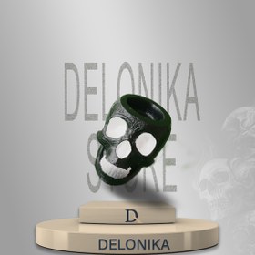 تصویر جا شمعی طرح اسکلت 