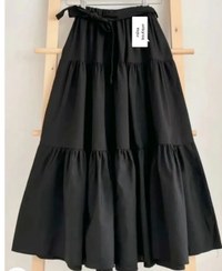 تصویر دامن زنانه تابان مشکی و سفید سایز ۳ 