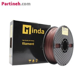 تصویر فیلامنت PLA PRO قهوه ای قطر 1.75 میلیمتر یک کیلوگرمی میندا Minda Minda PLA PRO Filament 1.75mm 1kg Brown