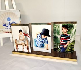 تصویر چاپ قاب عکس سه تکه چوبی 