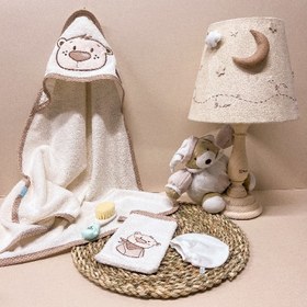 تصویر ست حوله دو تكه TEDDY BEAR رز برن Rose born Towel Set Teddy Bear 2 Piece