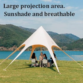 تصویر سایه بان کمپینگ ستاره ای مدل SYD0060 Camping Tarp model SYD0060