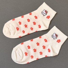 تصویر جوراب مچی کیتی کد ۳۷۴ 