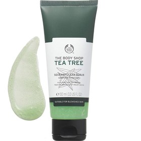تصویر اسکراب صورت تی تری بادی شاپ 100ml ا The Body Shop Tea Tree Squeaky-Clean Scrub The Body Shop Tea Tree Squeaky-Clean Scrub
