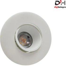 تصویر قاب هالوژن مسطح پارس لایت سفید سفید مدل F435 Pars Light white flat halogen frame model F435