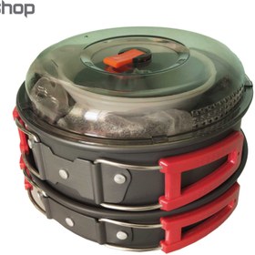 تصویر ست ظروف اسنوهاک درب شیشه ای مدل SnowHawk SN-D55 