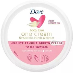 تصویر کرم مرطوب کننده 48 ساعته دست و صورت و بدن داو مدل Dove Body Love One Cream Light Moisturizer حجم 250 میل 