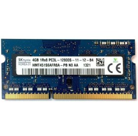 تصویر رم لپ تاپ اسکای هاینیکس مدل DDR3L 12800MHz ظرفیت 4 گیگابایت | Hynix Laptop Ram DDR3L 4GB 12800mhz 