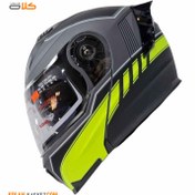 تصویر کلاه کاسکت فک متحرک Ek مشکی فسفری مدل JK908-6 Ek movable jaw casket cap, phosphor black, model JK908-6