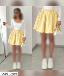 تصویر دامن قارچی کوتاه با رنگبندی عالی 