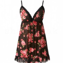 تصویر لباس خواب زنانه فانتزی گلدار | کد 4207 فری سایز 36 الی 42 