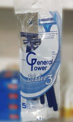 تصویر تیغ ژیلت Generalpower بسته ۵ عددی 