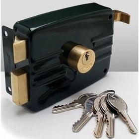 تصویر قفل حیاطی پنج ستاره مدل دوشیاره 