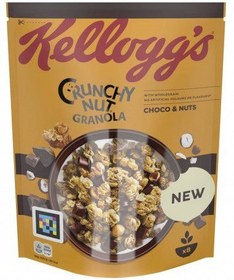 تصویر غلات صبحانه (کورن فلکس) کلاگزبا طعم آجیل و شکلات 380 گرمی Kellogg's Crunchy Nut Granola Choco & Nuts 