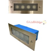 تصویر چراغ دفنی مستطیلی - آبی 