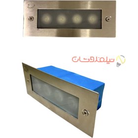 تصویر چراغ دفنی مستطیلی - سفید 