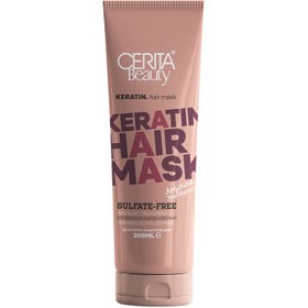 تصویر ماسک مو بدون سولفات سریتا مدل KERATIN HAIR MASK حاوی کراتین و آرژنین حجم 200 میل 