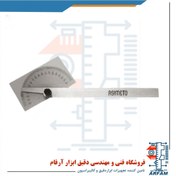 تصویر زاویه سنج فلزی آسیمتو مدل 1-01-490 Asimeto Protractor 490-01-1