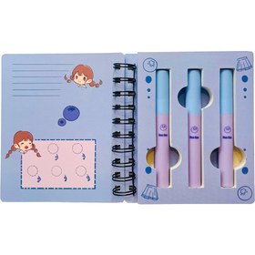 تصویر پک رژ لب مایع ۳ تایی طرح دفتر فانتزی 