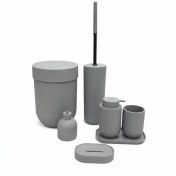 تصویر ست سرویس بهداشتی 7 تکه دلفین مدل NL-720-gry | طوسی | 