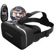 تصویر عینک واقعیت مجازی شاینکن VR Shinecon G06A به همراه کنترل بلوتوث و پکیج بازی ها و فیلم ها 