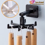 تصویر آویز دیواری چرخشی ۱ عددی برای کفگیر و ملاقه 