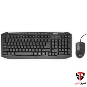 تصویر کیبورد و ماوس تسکو مدل TKM 8054N با حروف فارسی TSCO TKM 8054N Keyboard With Mouse With Persian Letters